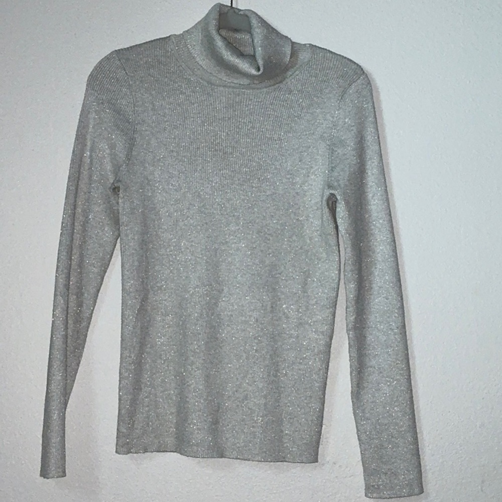 Women's Gray Turtleneck Sweater
